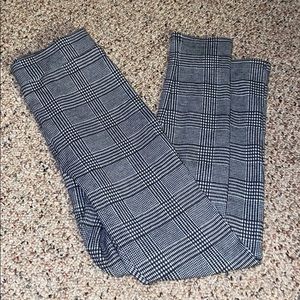 Plaid high waist leggings